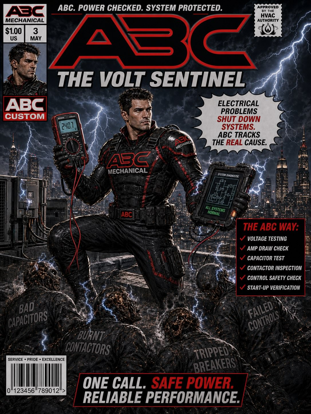 ABC Mechanical Comic — Issue #5: The Volt Sentinel